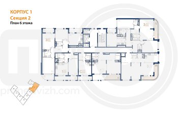 Миниатюра 3-комнатная квартира, 103.23кв.м