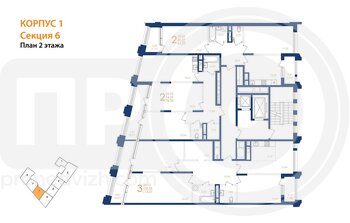 Миниатюра 3-комнатная квартира, 114.37кв.м