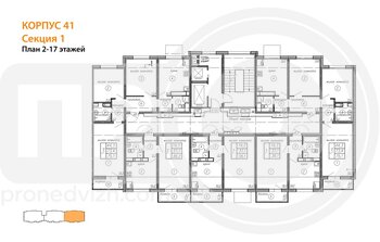 Миниатюра 1-комнатная квартира, 38.2кв.м
