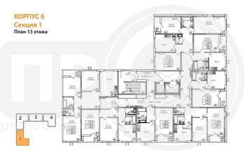 Миниатюра 3-комнатная квартира, 80.3кв.м