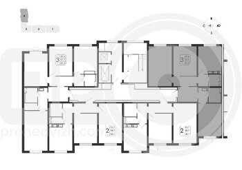 Миниатюра 3-комнатная квартира, 84кв.м
