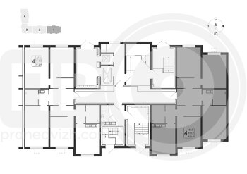 Миниатюра 4-комнатная квартира, 105.9кв.м