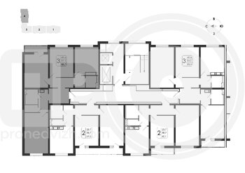 Миниатюра 3-комнатная квартира, 88.7кв.м