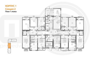 Миниатюра 3-комнатная квартира, 85.9кв.м