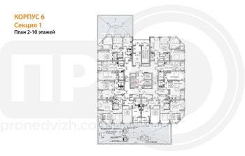 Миниатюра 1-комнатная квартира, 41.2кв.м