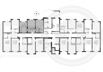 Миниатюра 2-комнатная квартира, 51.9кв.м
