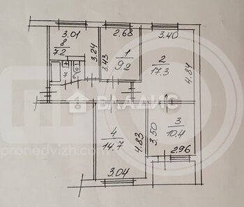 Миниатюра 4к, 5/9 П, Россия, Воронеж, Южно-Моравская улица, 42, 68.1 кв.м