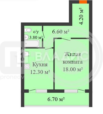 Миниатюра 1к, 5/16 К, Россия, Воронеж, улица Независимости, 82/2, 51.6 кв.м