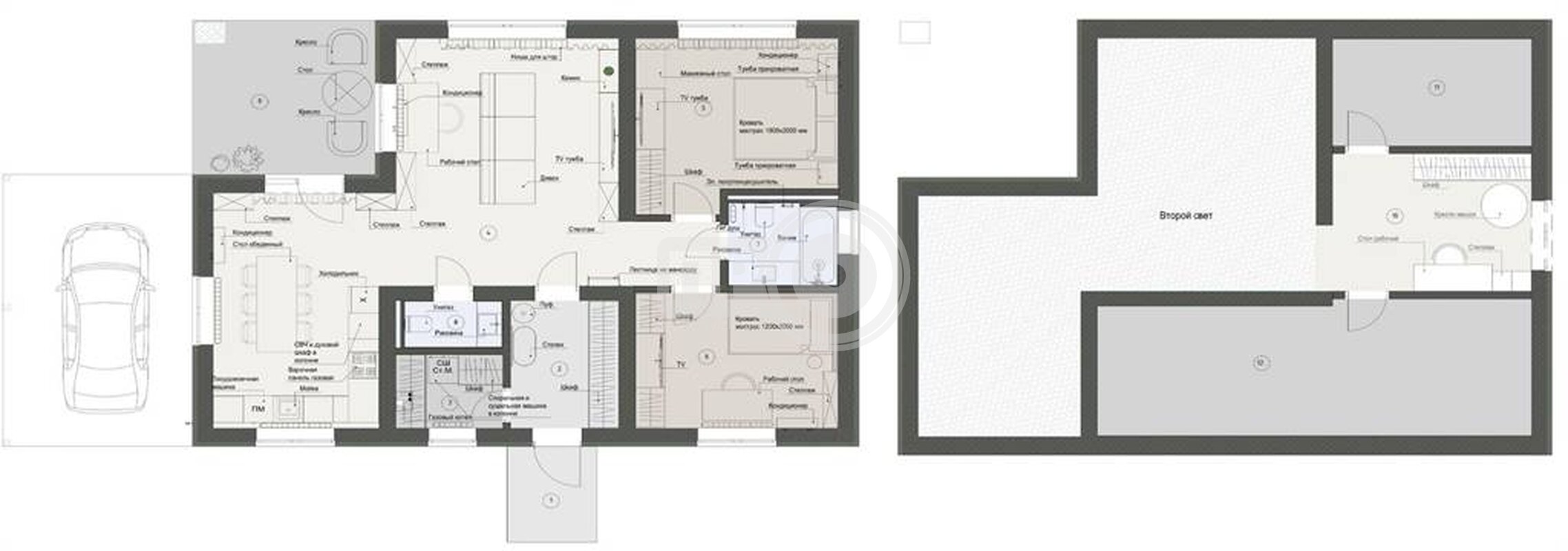 2-комнатная квартира, 156.5кв.м