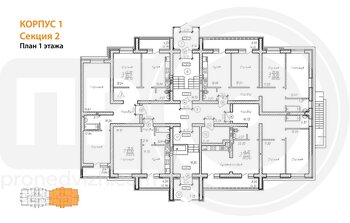 Миниатюра 3-комнатная квартира, 80.85кв.м