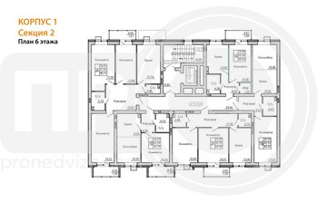 Миниатюра 1-комнатная квартира, 49.33кв.м