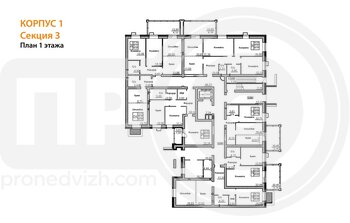 Миниатюра 1-комнатная квартира, 30.3кв.м