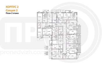 Миниатюра 3-комнатная квартира, 95.72кв.м
