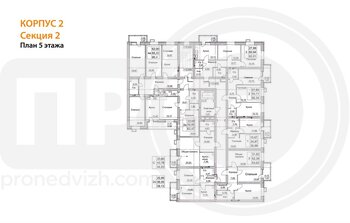 Миниатюра 1-комнатная квартира, 62.72кв.м