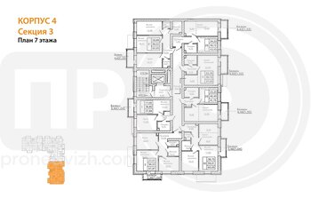 Миниатюра 1-комнатная квартира, 37кв.м