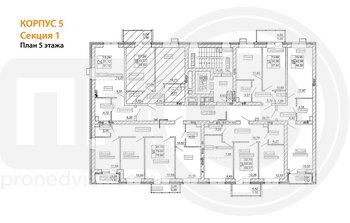 Миниатюра 1-комнатная квартира, 37.64кв.м