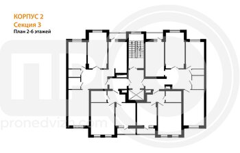 Миниатюра 3-комнатная квартира, 88.9кв.м