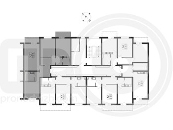 Миниатюра 3-комнатная квартира, 83.1кв.м