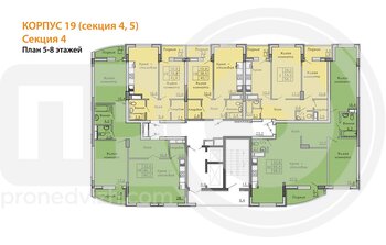 Миниатюра 2-комнатная квартира, 90.2кв.м