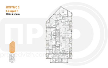 Миниатюра 3-комнатная квартира, 86.32кв.м