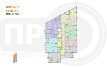 Миниатюра 3-комнатная квартира, 85.92кв.м