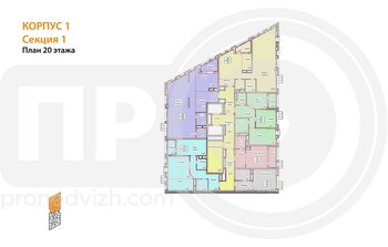 Миниатюра 3-комнатная квартира, 80.27кв.м