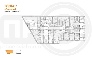 Миниатюра 3-комнатная квартира, 88.2кв.м