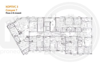 Миниатюра 3-комнатная квартира, 76.5кв.м